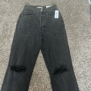 pacsun dad jeans, black jeans, size 23, new with tags